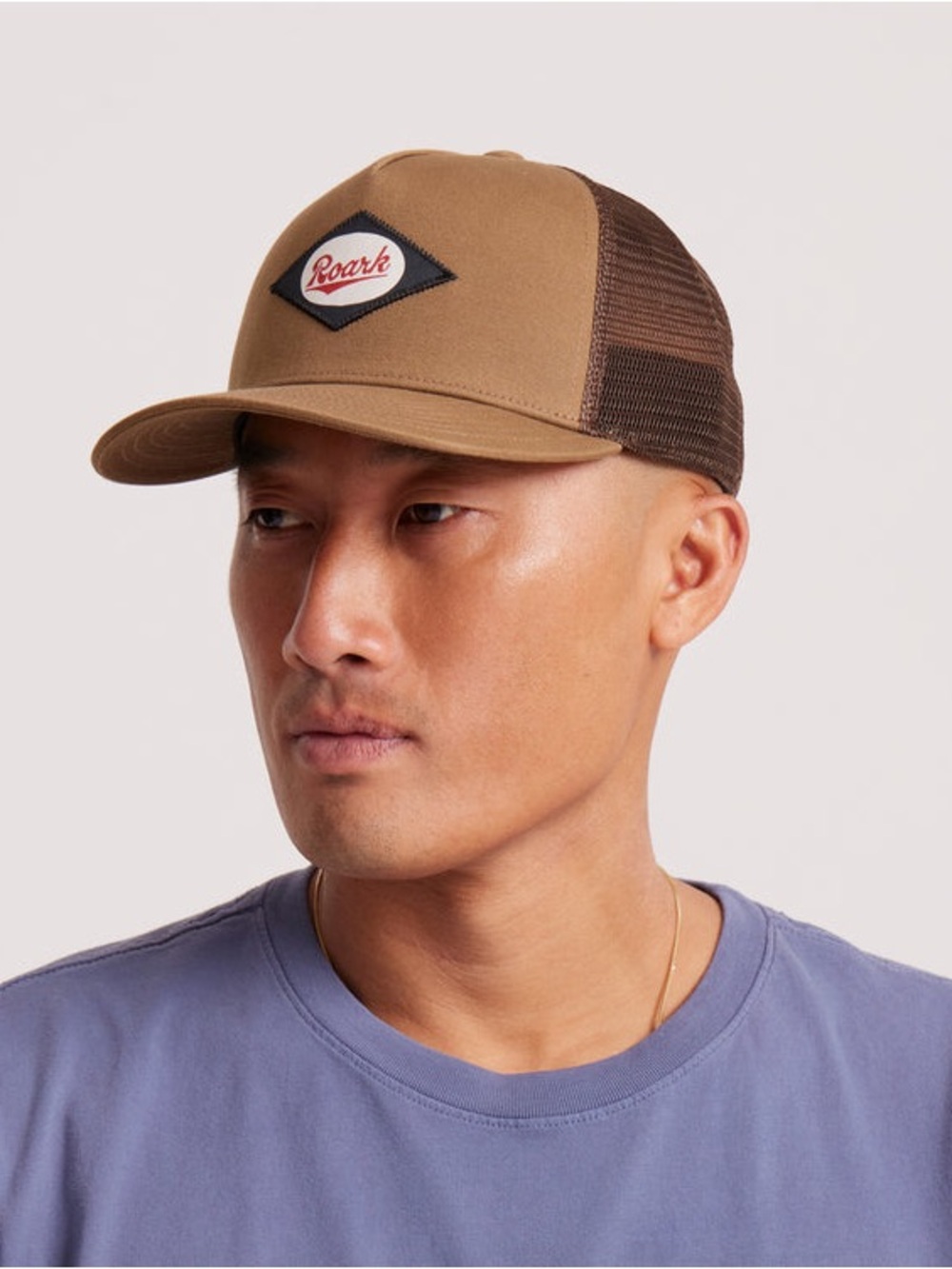 Roark Brown and Dark Brown Mesh Trucker Hat